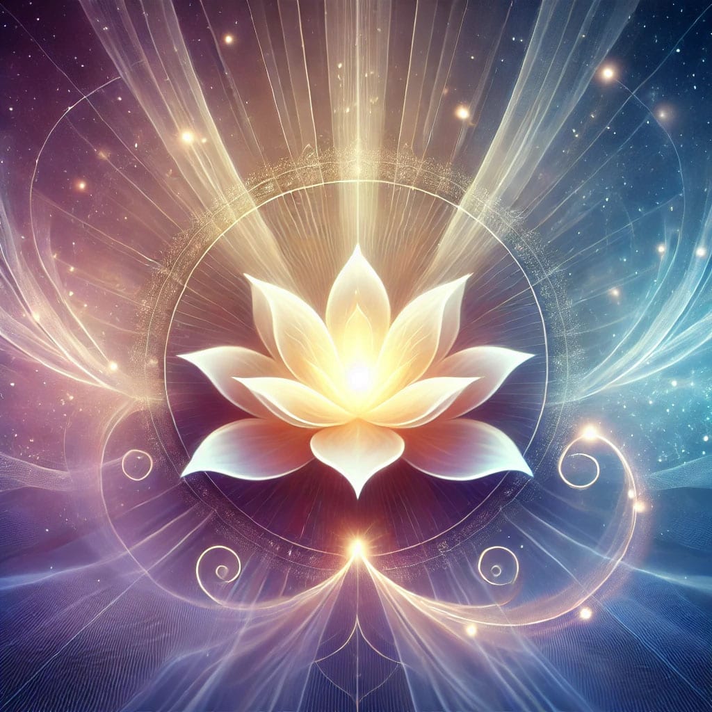 Artistic representation of spiritual transformation and inner growth